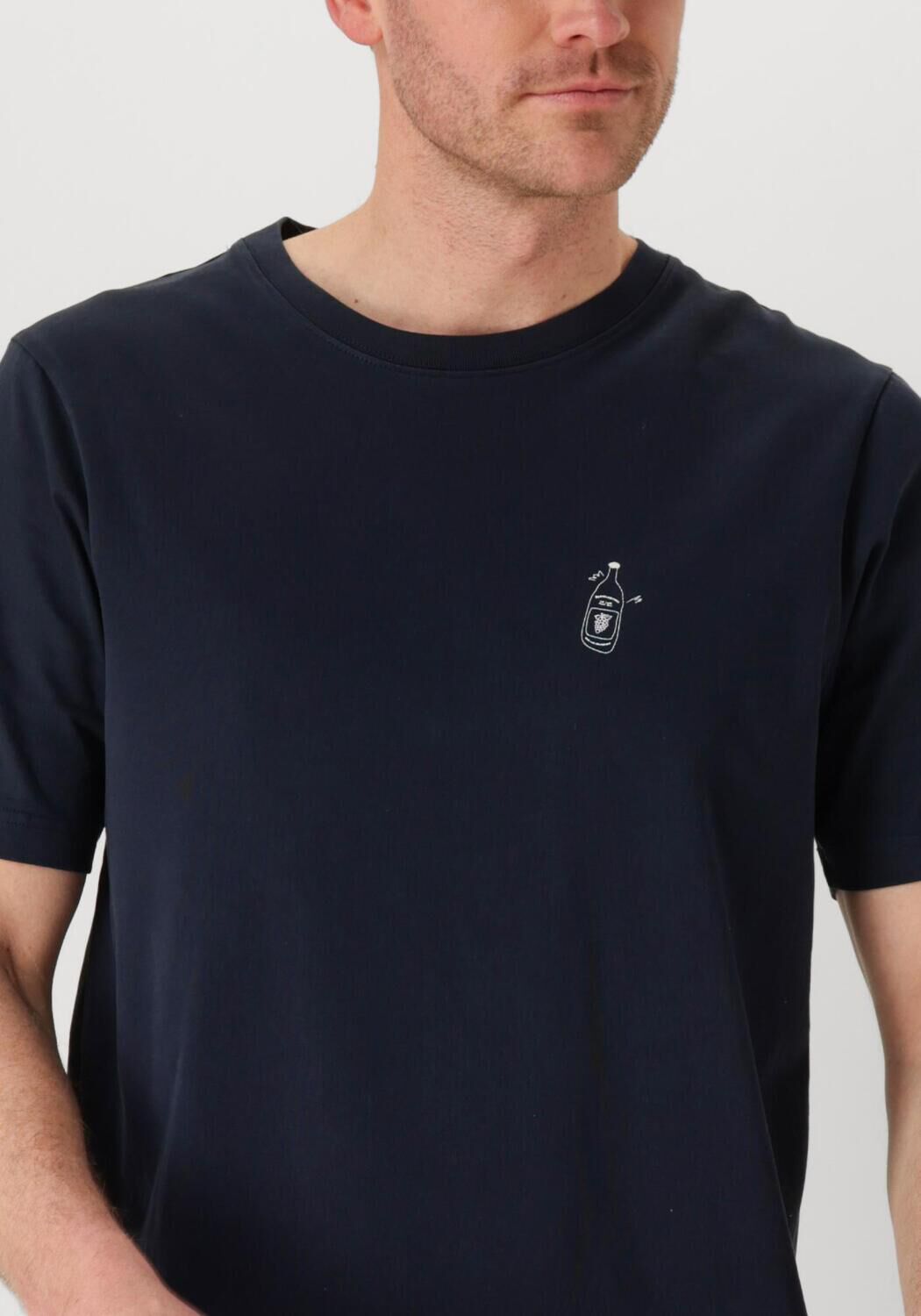 ANERKJENDT Heren Polo's & T-shirts Akkikki Seasonal Tee Donkerblauw