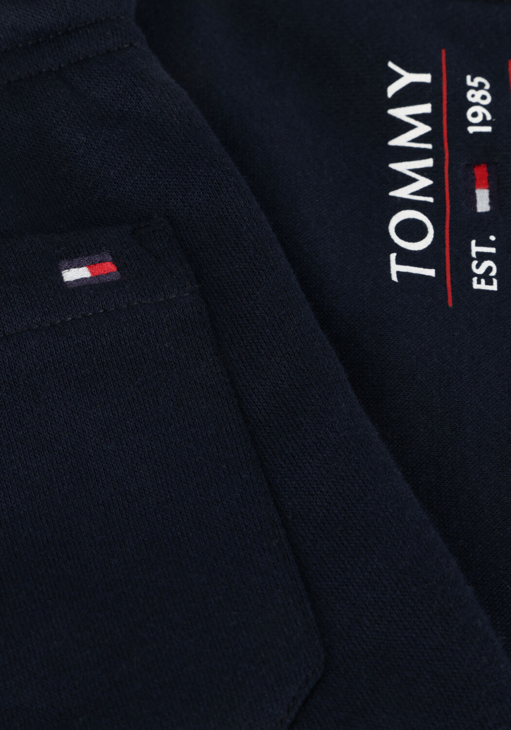 Donkerblauwe TOMMY HILFIGER Korte broek TOMMY FLAG HILFIGER SWEATSHORT - large