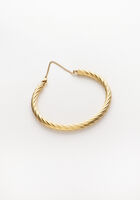 Gouden NOTRE-V Armband BANGLE GEDRAAID - medium