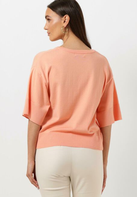 Lichtroze MSCH COPENHAGEN Top MSCHESLINA RACHELLE 2/4 V NECK PULLOVER - large