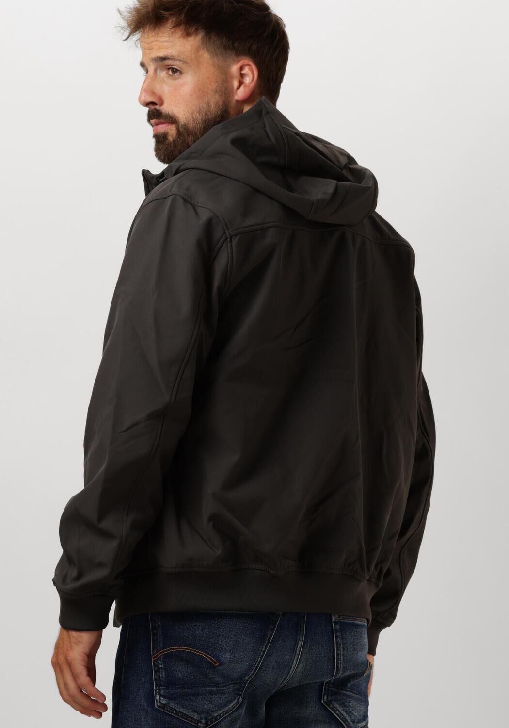 LYLE & SCOTT Heren Jassen Fleece Back Softshell Jacket Donkergrijs