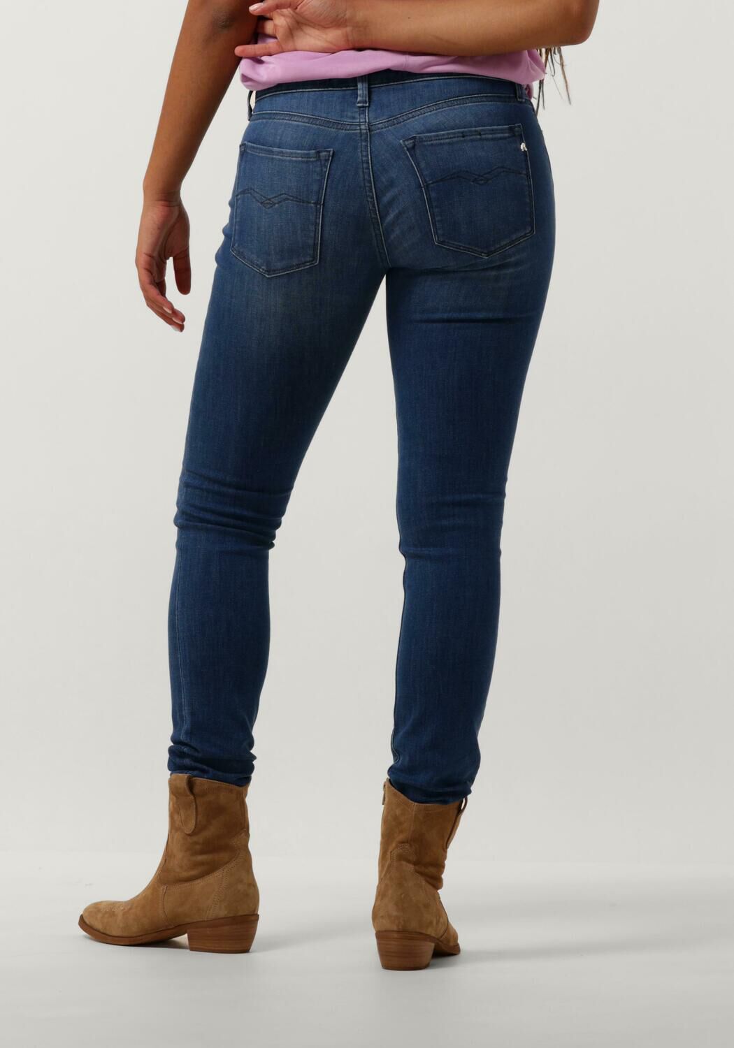 REPLAY Dames Jeans New Luz Pants Blauw