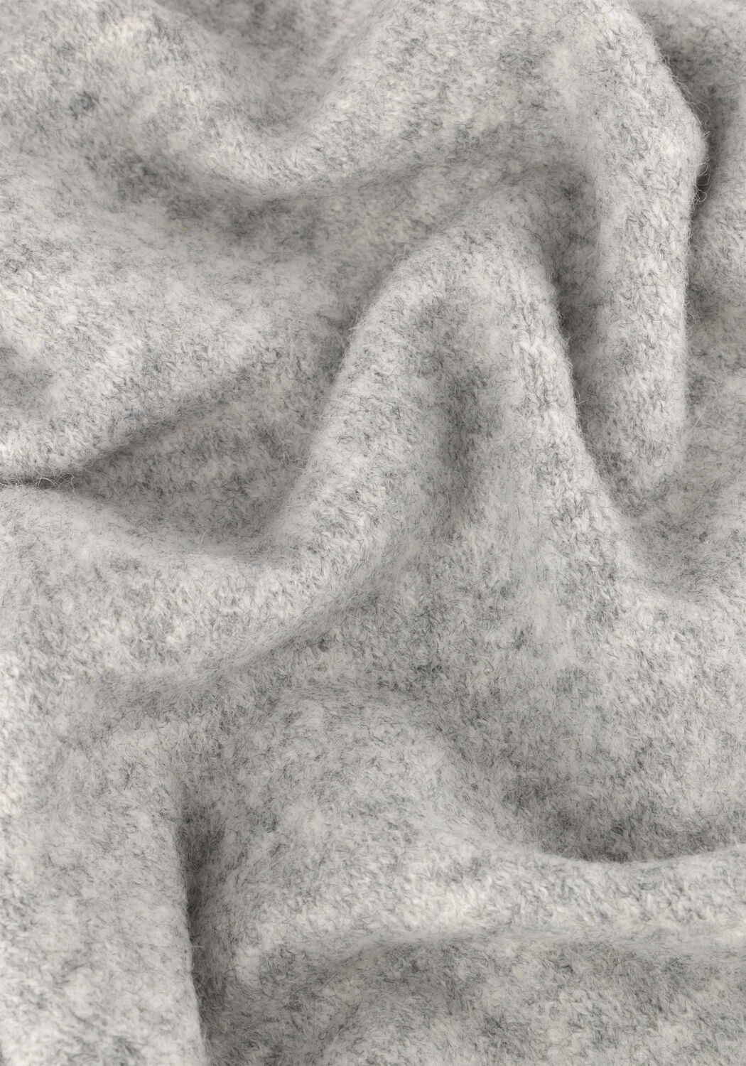 Witte SUMMUM Trui BOAT NECK SWEATER WOOL ELASTANE BLEND KNIT - large