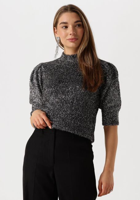 Zilveren MINUS T-shirt MSBRITNEY KNIT T-SHIRT - large