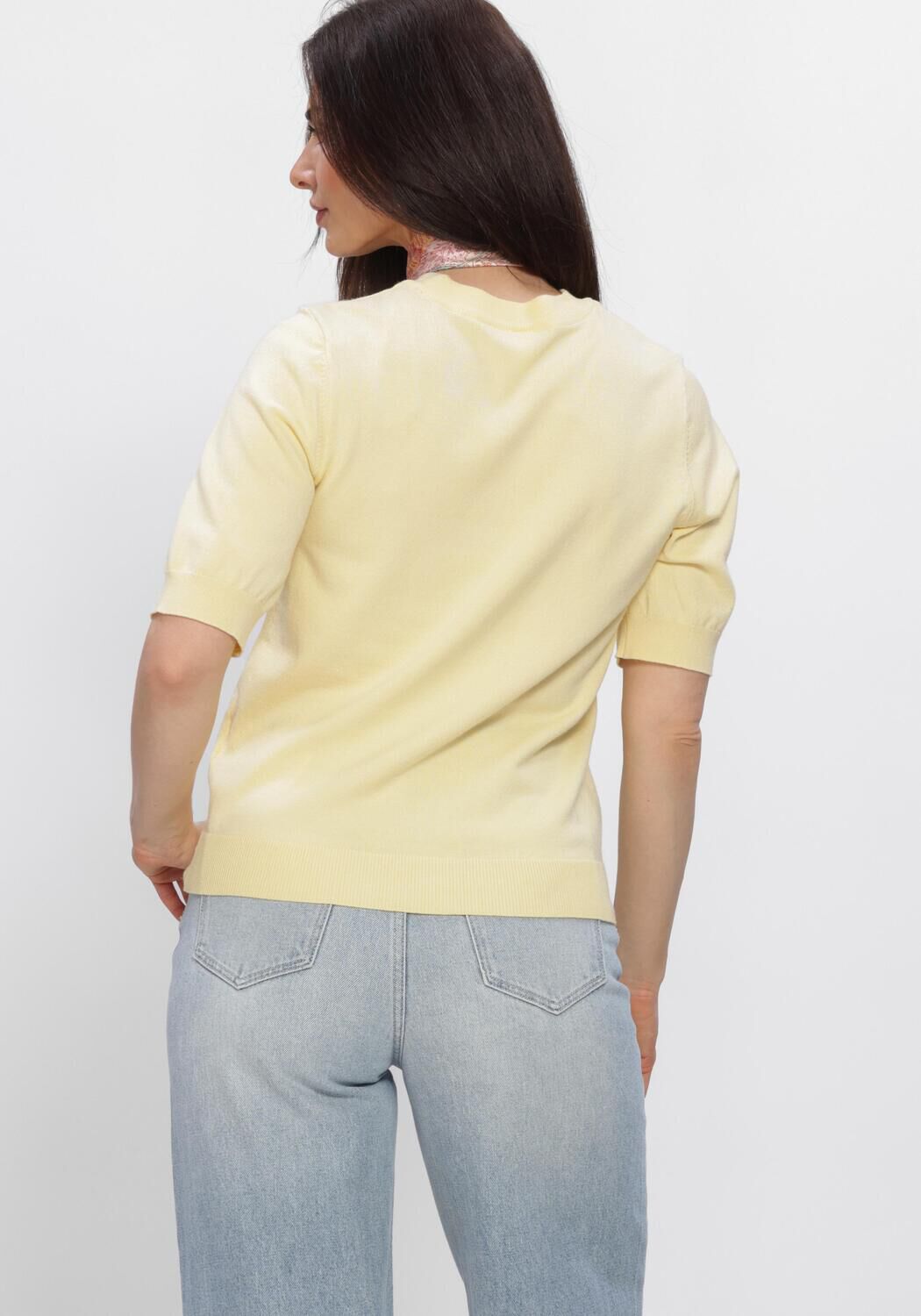 Gele Y.A.S. Top YASLENA SS KNIT PULLOVER S. NOOS - large