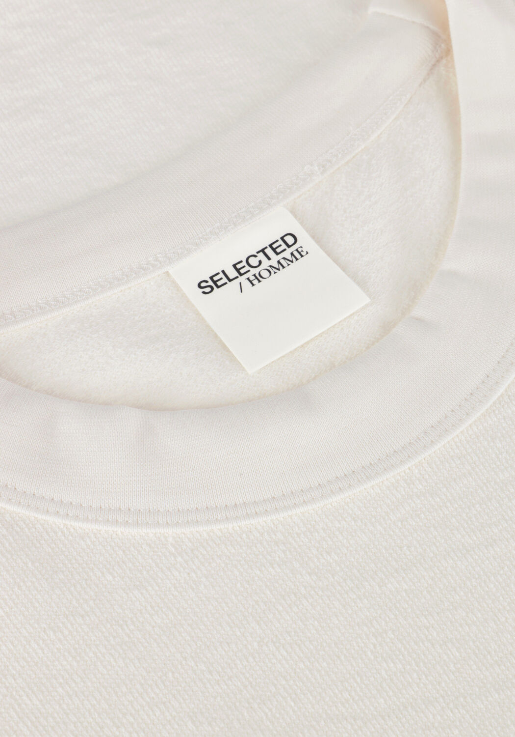 Gebroken wit SELECTED MEN T-shirt SLHRELAXCALEB SS O-NECK TEE - large