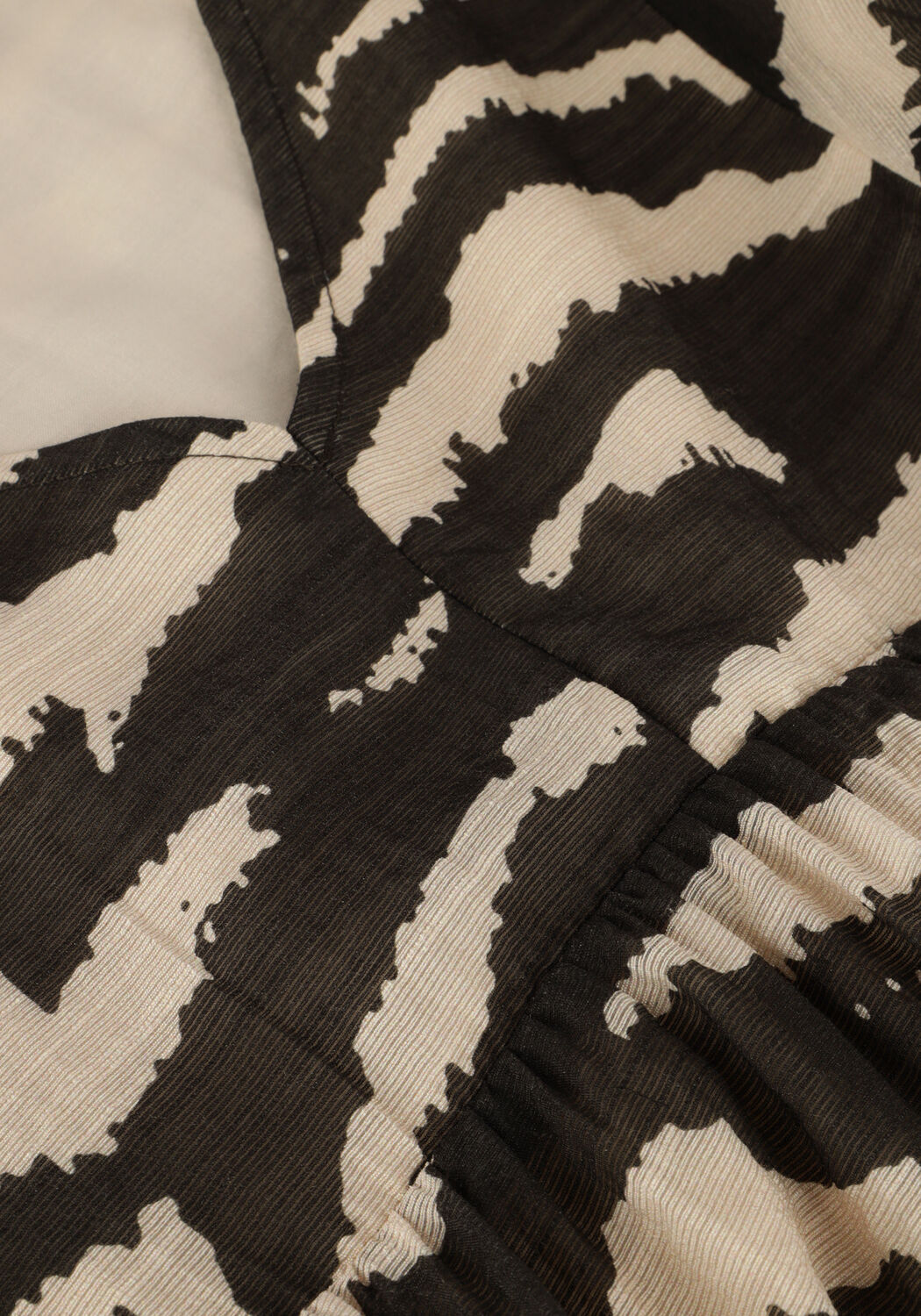 Zwarte BY-BAR Mini jurk PHILOU ZEBRA DRESS - large