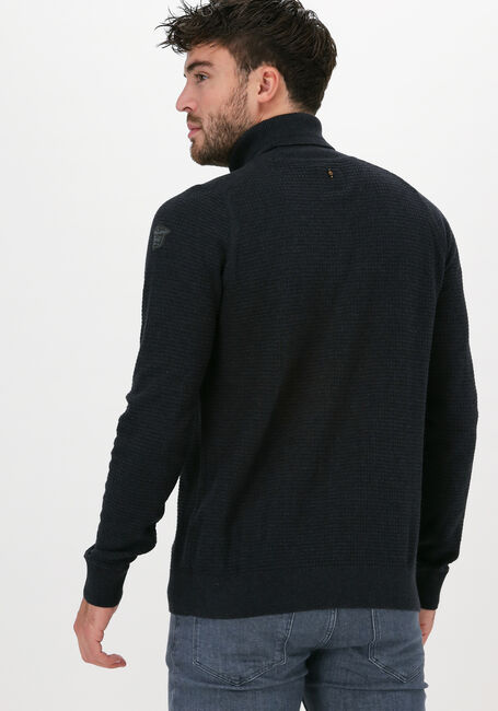 Zwarte PME LEGEND Coltrui ROLL NECK RECYCLED COTTON MIX - large