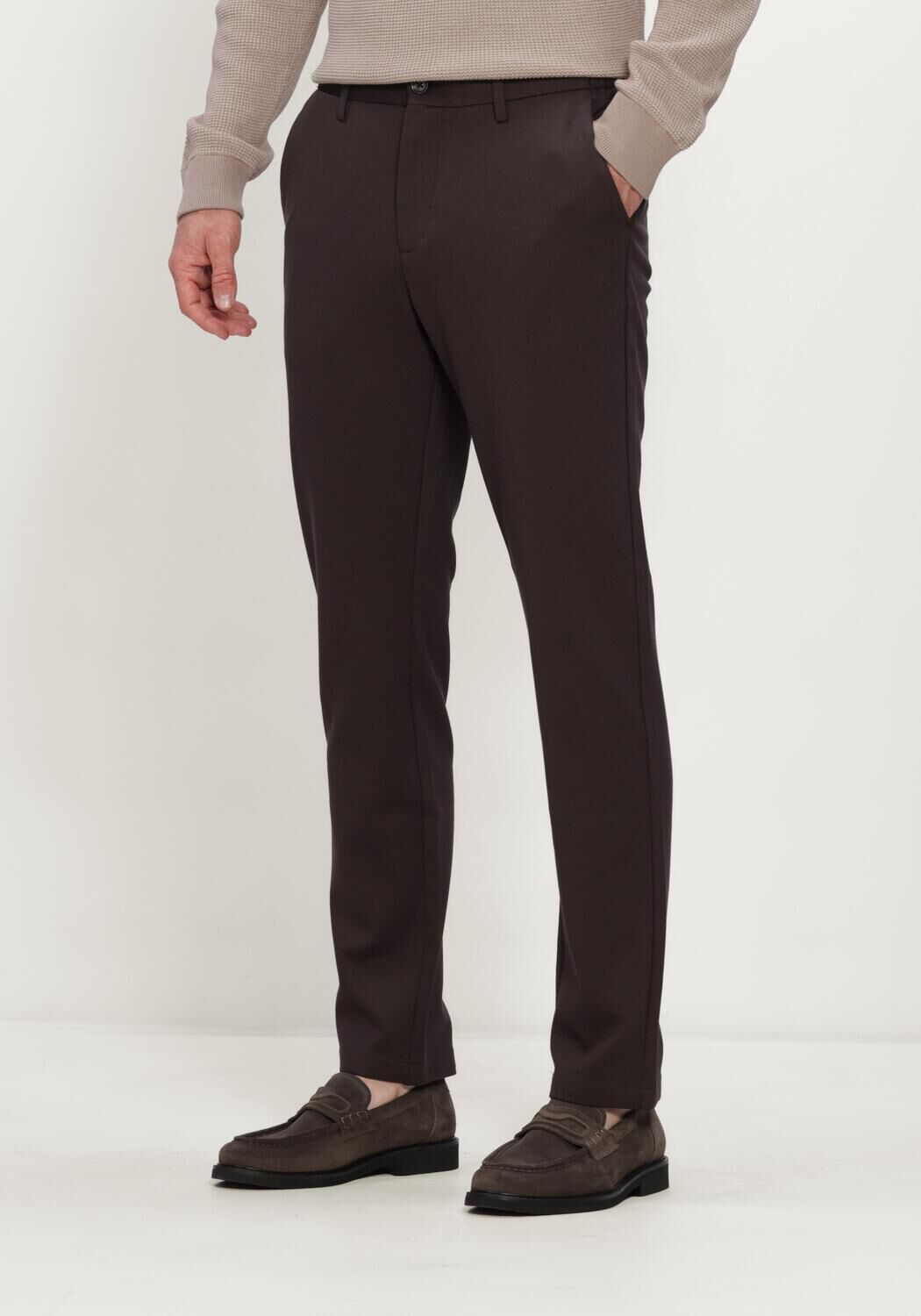 Bruine DSTREZZED Pantalon DS_MARLON PIQUE CHINO - large