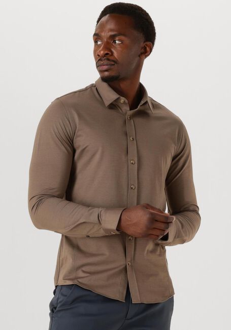 Bruine CAST IRON Casual overhemd CF TECH TWILL JERSEY - large