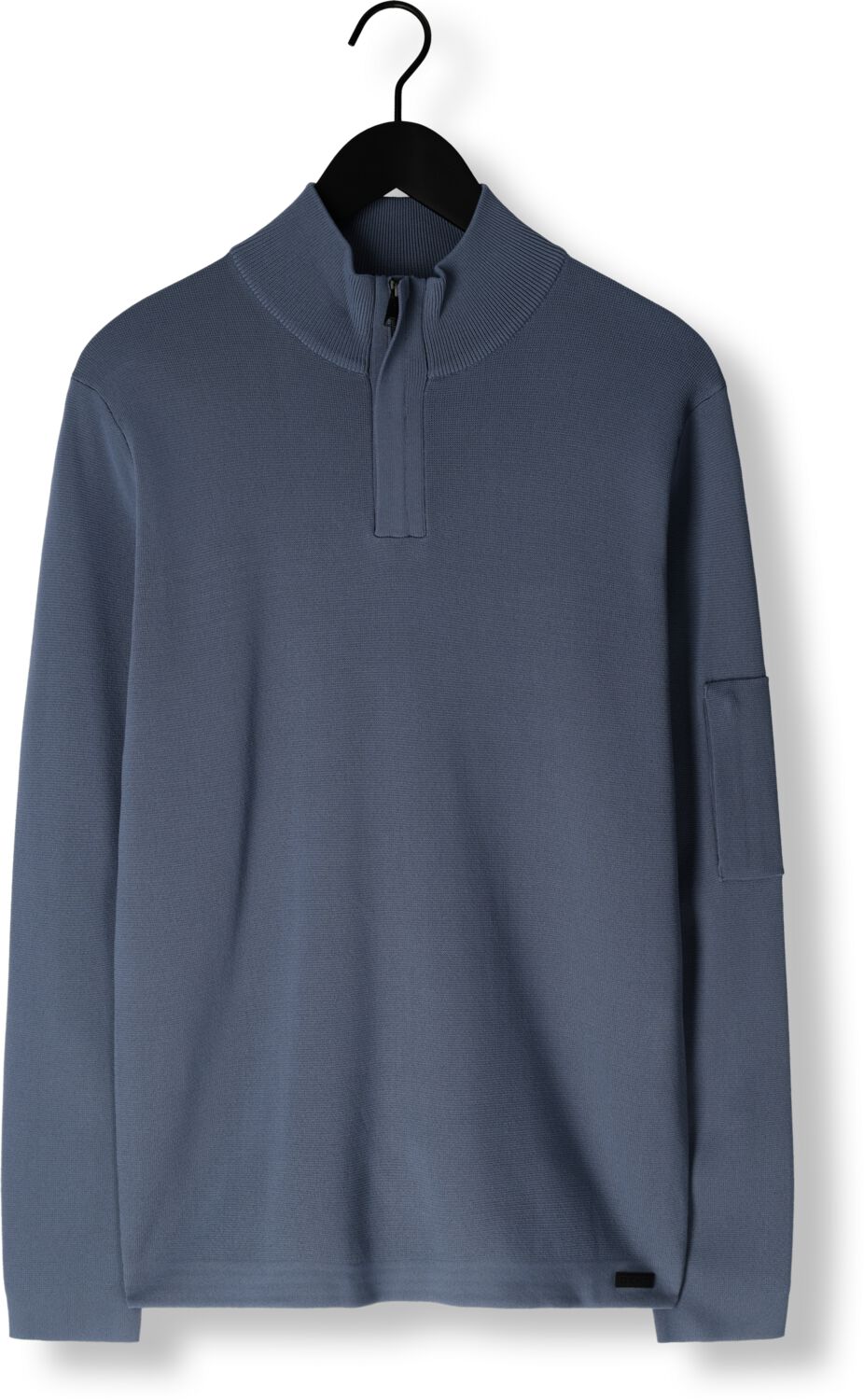 GENTI Heren Truien & Vesten Turtle Zip Blauw