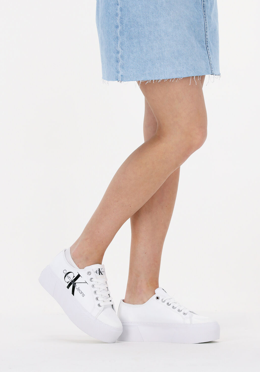 Witte CALVIN KLEIN Lage sneakers FLATFORM VULCANIZED EXTRA 1 - large