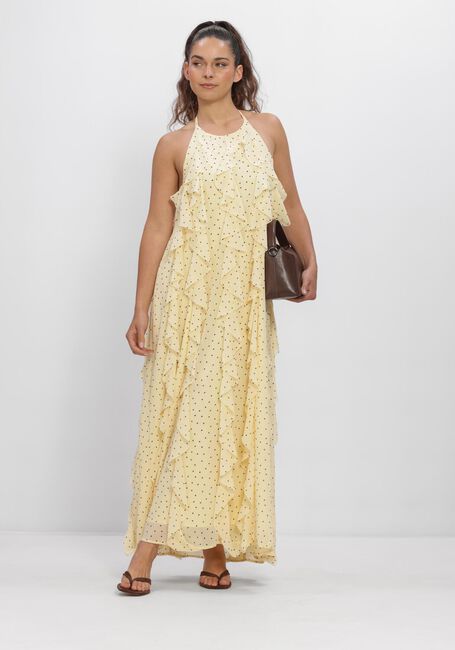 Gele Y.A.S. Jurken YASFINILLO HALTERNECK LONG - large