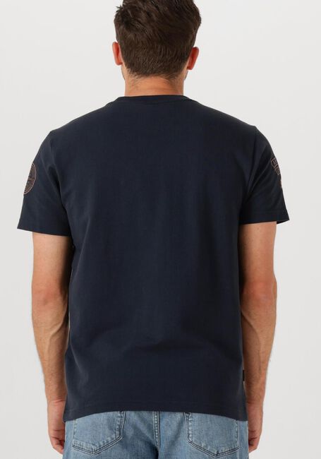 Donkerblauwe PME LEGEND T-shirt FLAT WAFFEL JERSEY - large