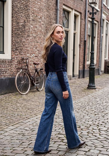 Blauwe JANICE Wide jeans MASON - large