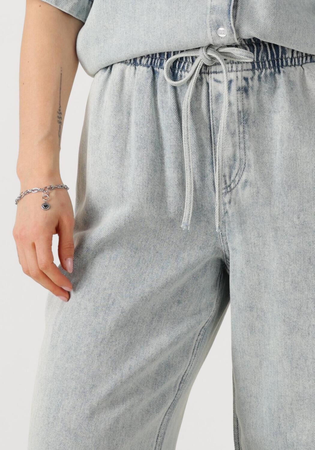 CATWALK JUNKIE Dames Jeans Denim Jogger Lichtgrijs