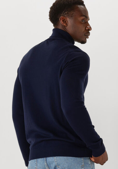 Donkerblauwe SELECTED HOMME Coltrui SLHTRAY LS KNIT MERINO ROLL NECK - large