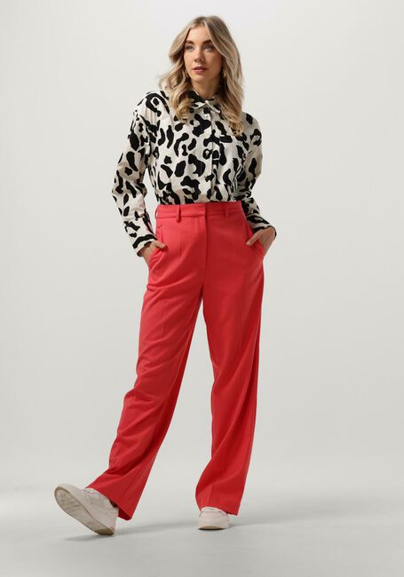 Zwarte ALIX THE LABEL Blouse LADIES WOVEN BIG ANIMAL BLOUSE - large