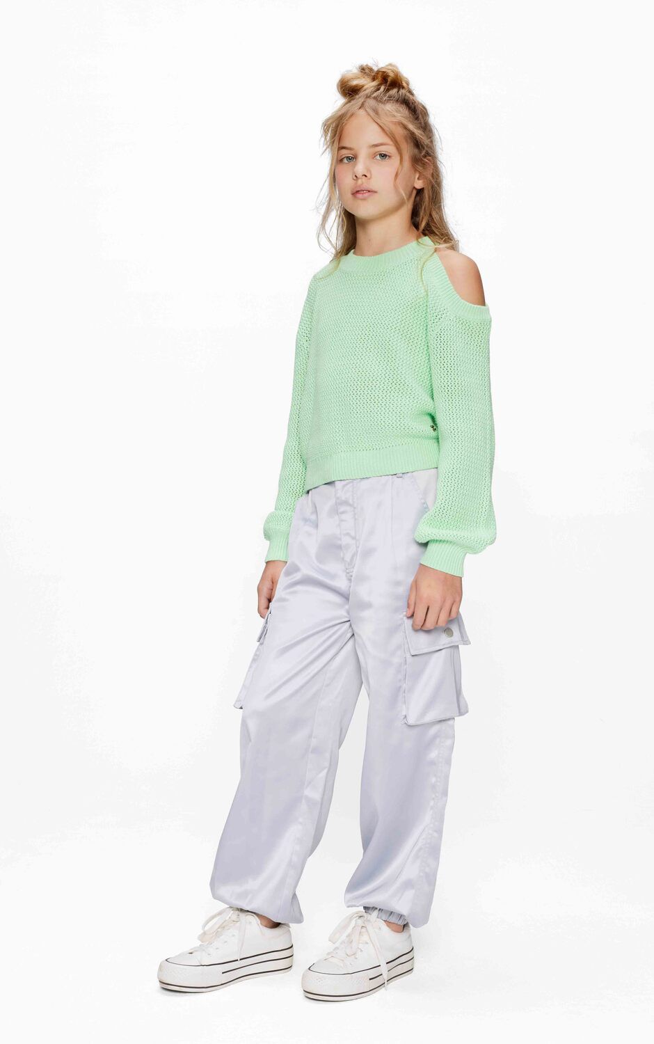 RETOUR Meisjes Broeken Candy Zilver