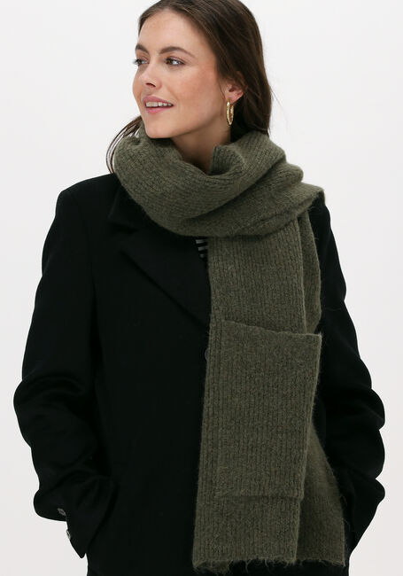 Groene SELECTED FEMME Sjaal SLFLINNA-MIA KNIT POCKET SCARF - large