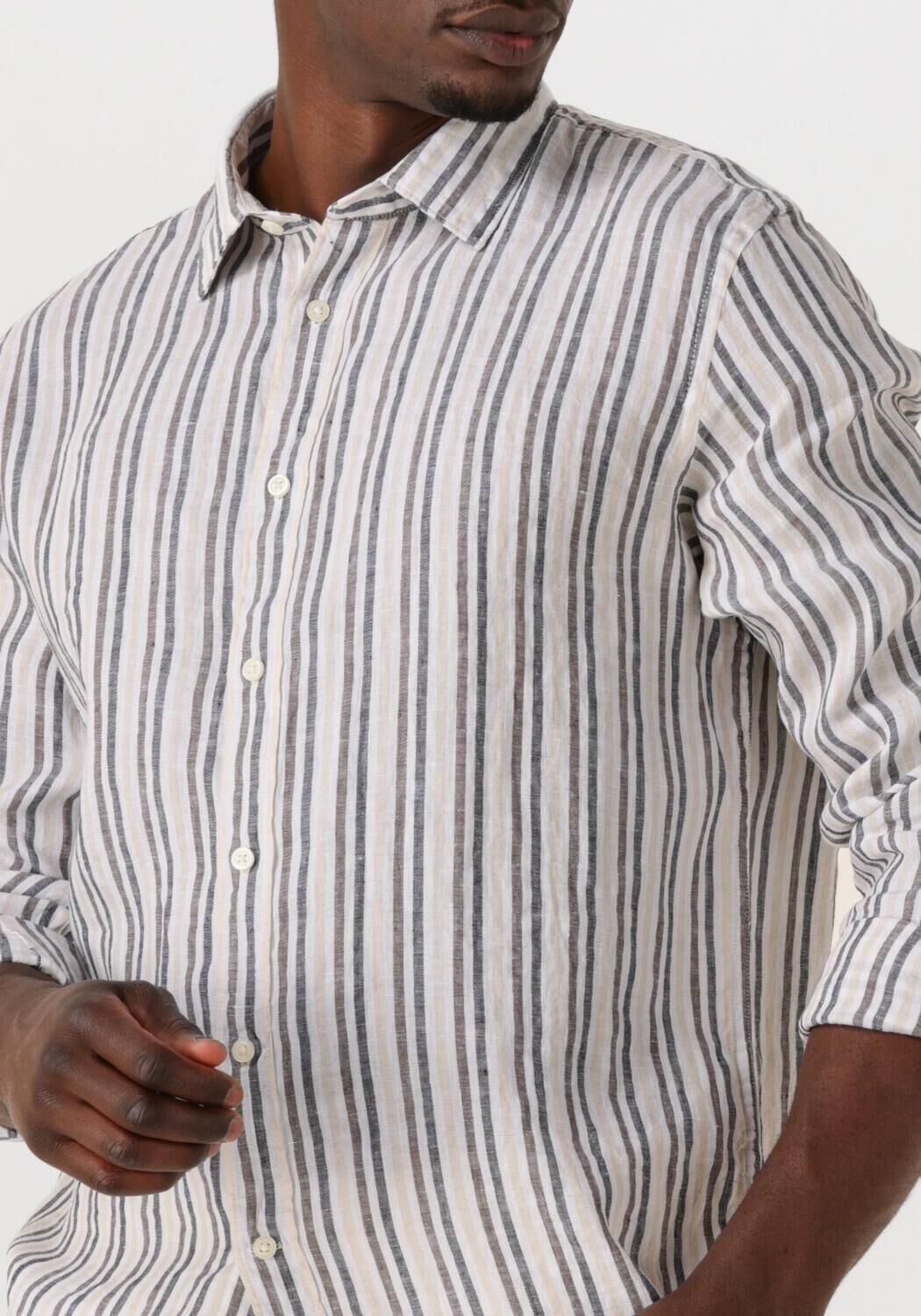 SELECTED HOMME Heren Overhemden Slhregkylian Mix Ls Shirt Blauw