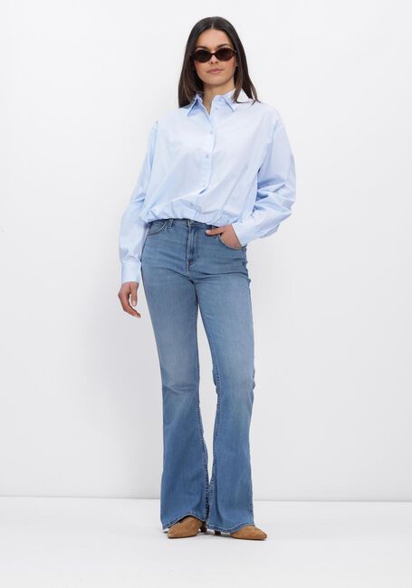 Lichtblauwe NEO NOIR Blouses EMMANA C POPLIN SHIRT - large