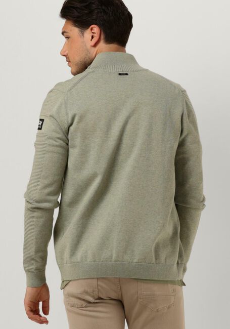Groene VANGUARD Vest ZIP JACKET COTTON MELANGE - large