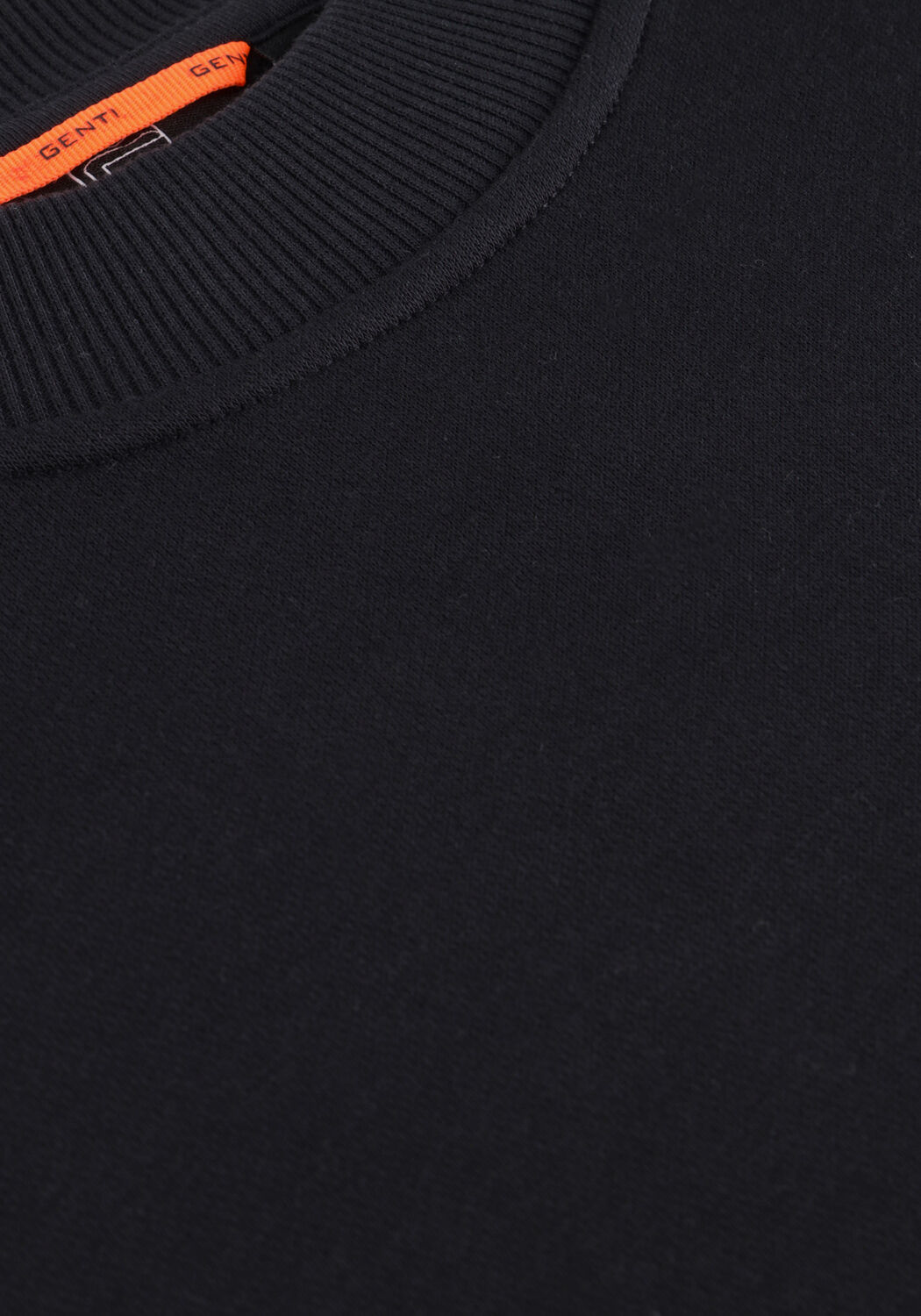 Zwarte GENTI Trui BASIC LOGO SWEATER - large