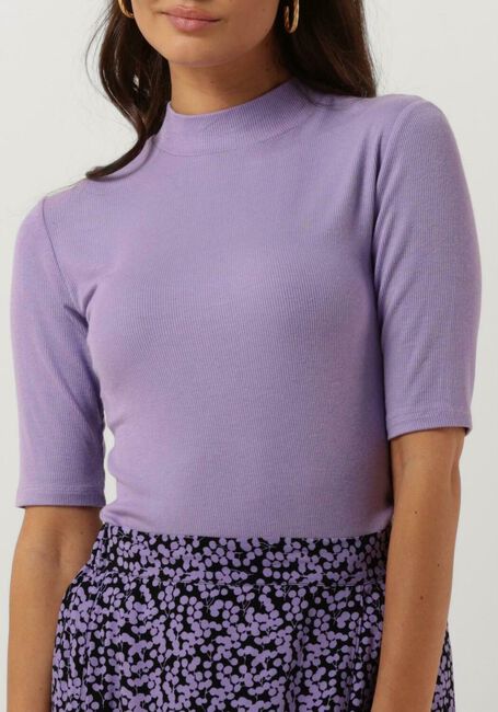 Paarse MODSTRÖM Top KROWN T-SHIRT - large