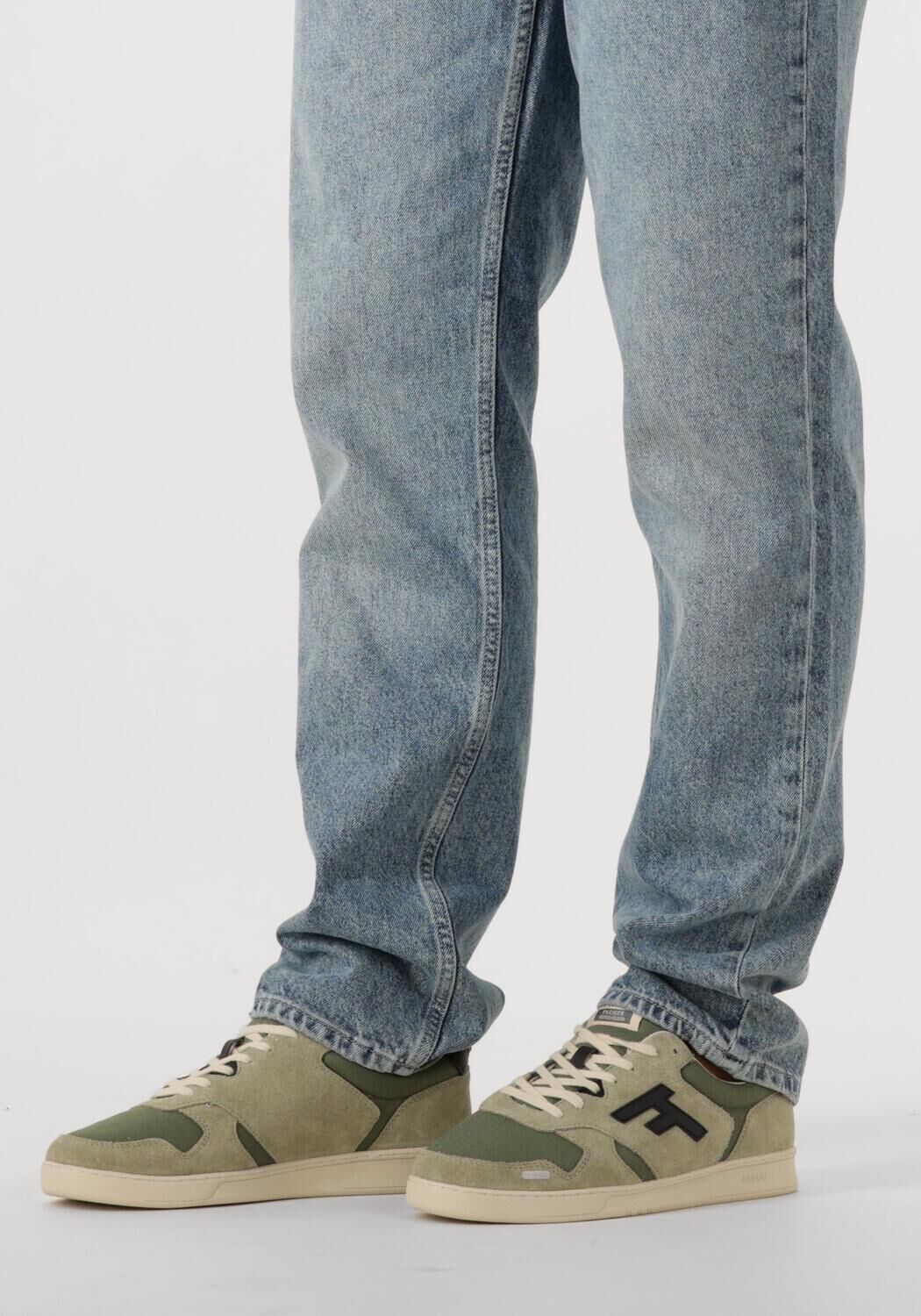 Groene FAGUO Lage sneakers PALMER LEATHER - large