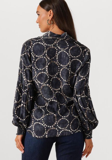 Zwarte SUMMUM Blouses TOP ALL OVER PRINT - large