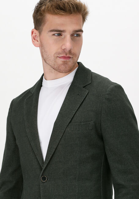 Donkergroene PROFUOMO Colbert JACKET KNITTED HO - large