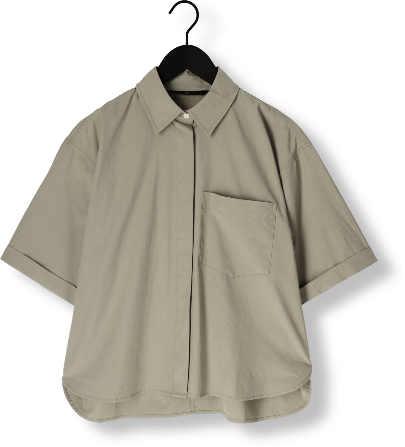 WITHBLACK Dames Blouses Wblgunilla Ss Shirt Groen