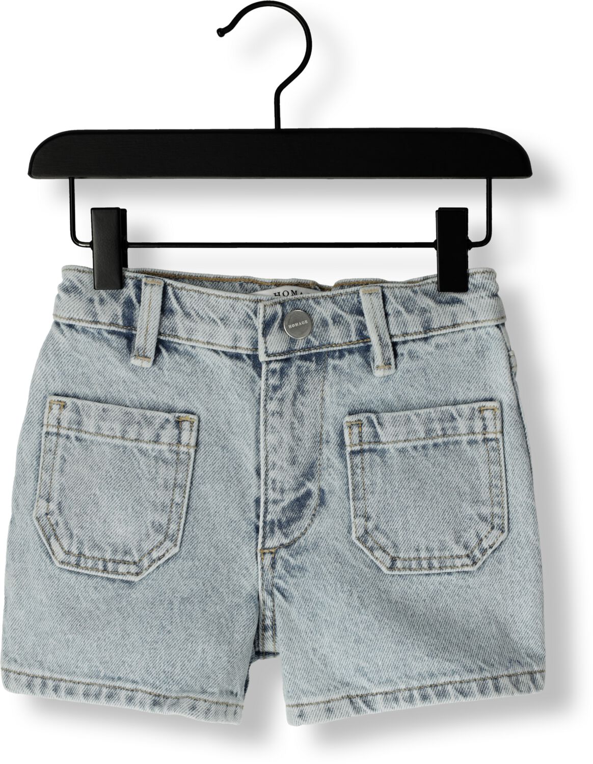 HOMAGE Meisjes Jeans Denim Shorts With Front Pockets Grijs