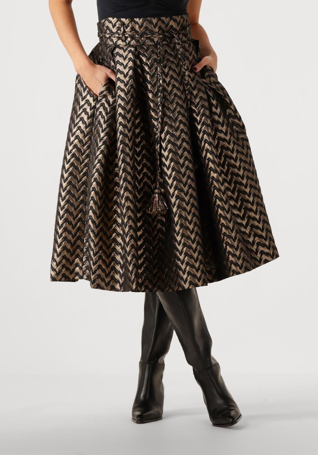 Dea Kudibal Gouden Midi Rok Albi Yellow Dames