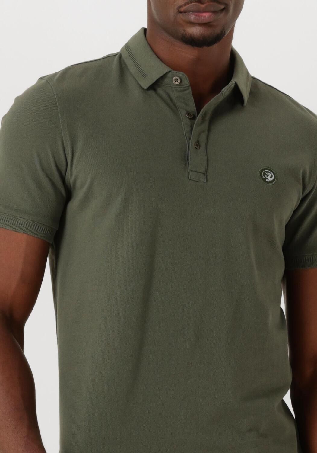 CAST IRON Heren Polo's & T-shirts Short Sleeve Polo Essential Donkergroen