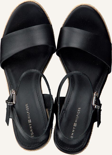 Zwarte TOMMY HILFIGER Platte sandalen TH RAFFIA HIGH HEEL Zwarte TOMMY HILFIGER Platte sandalen TH RAFFIA HIGH HEEL - large