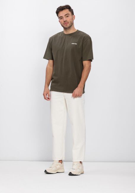 Groene ANERKJENDT T-shirt AKVILLADS ITALIEN COFFEE SS TEE - large