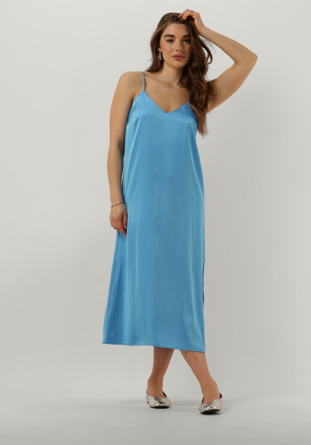 ENVII Dames Jurken Enlima Sl Slip Dress Lichtblauw