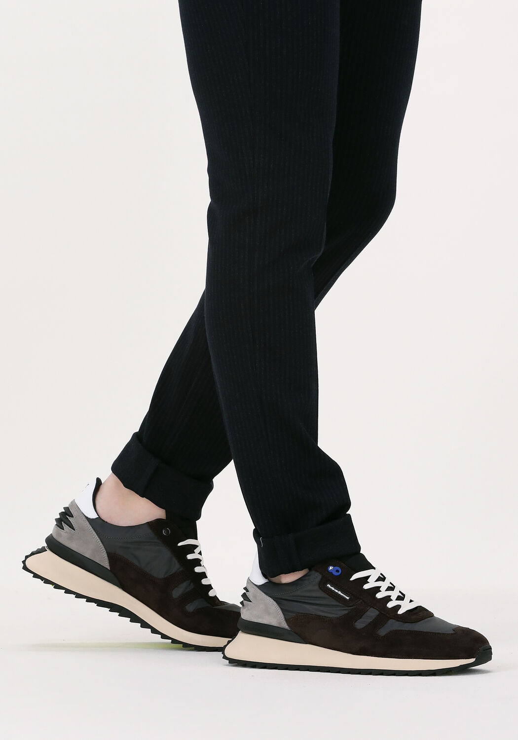 Grijze FLORIS VAN BOMMEL Lage sneakers SFM-10116-01 - large