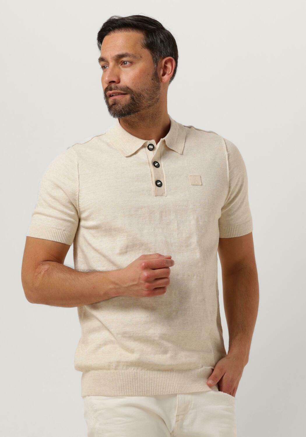 BUTCHER OF BLUE Heren Polo's & T-shirts Lt Clifden Polo Beige