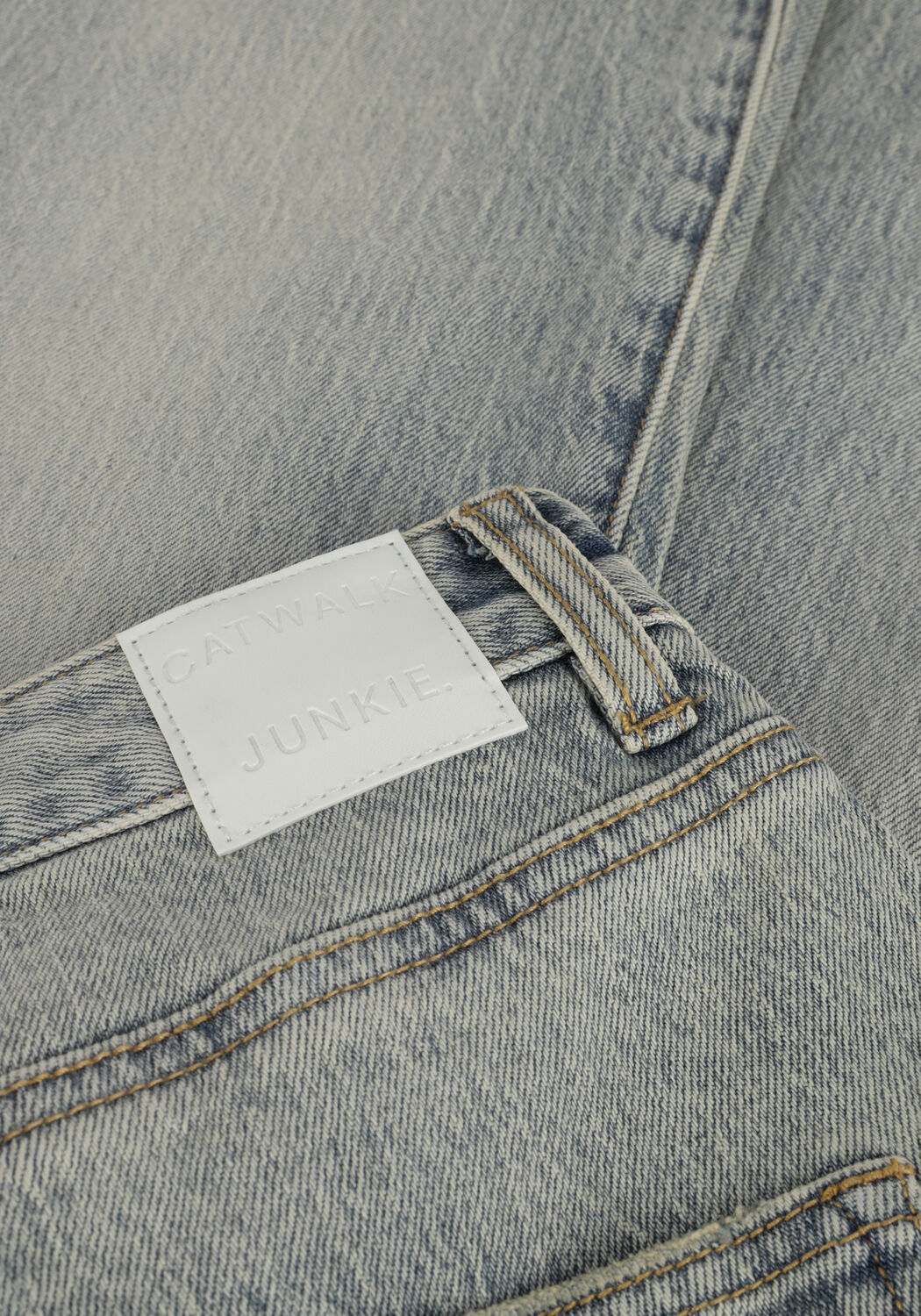 Blauwe CATWALK JUNKIE Wide jeans JN LISA - large