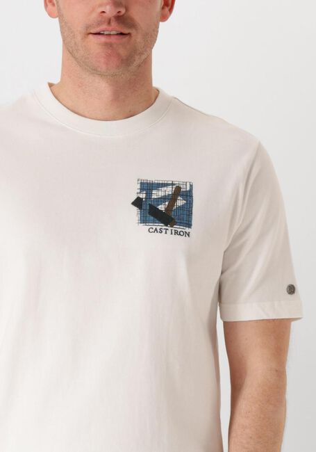 Witte CAST IRON T-shirt SHORT SLEEVE R-NECK REGULAR FIT JERSEY PEACHED - large
