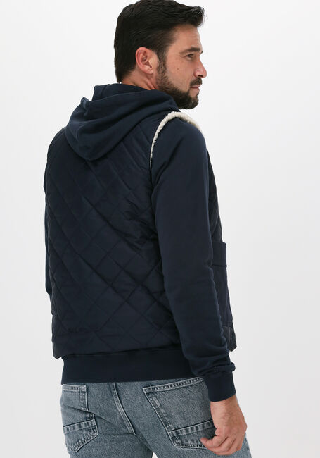 Donkerblauwe FORÉT Bodywarmer REFLECT REVERSIBLE FLEECE VEST - large