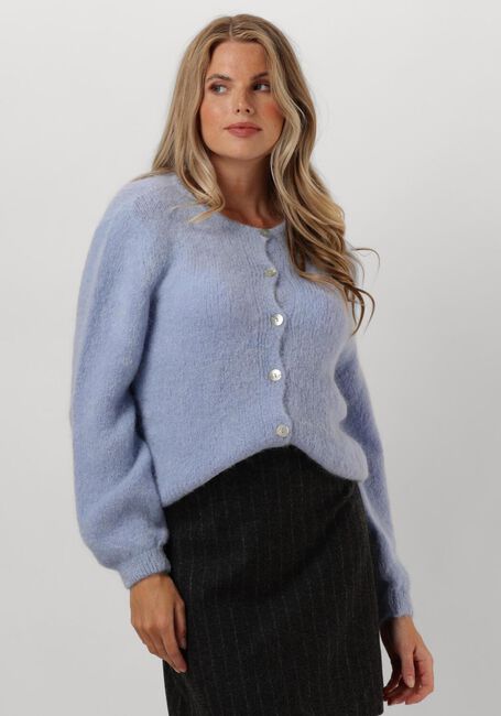 Blauwe AMERICAN DREAMS Vest SUSAN ALPACA CARDIGAN - large