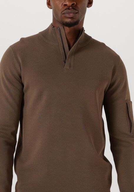 Taupe GENTI Trui TURTLE ZIP - large