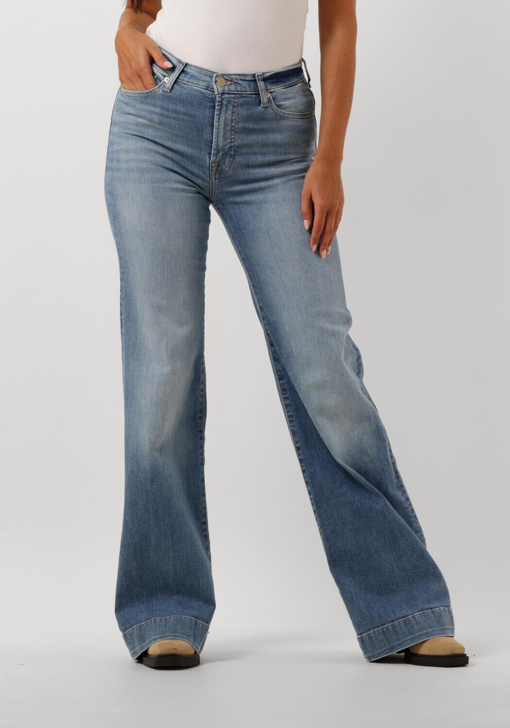 7 For All Mankind Stretch wide leg jeans Modern Dojo blauw