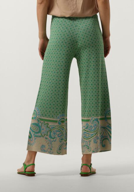 Groene LIU JO Wijde broek PANTALONE MAGLIA JACQUARD - large