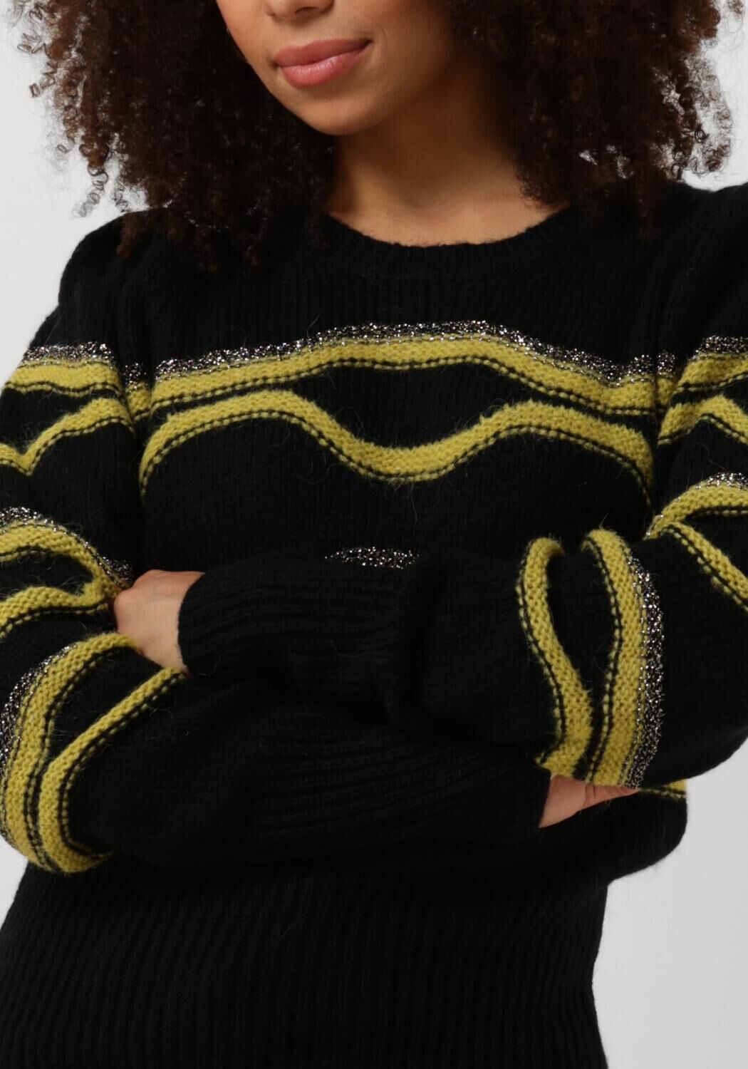 LIU JO Dames Truien & Vesten Maglia Chiusa M l Zwart