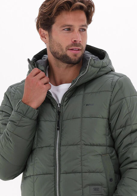 Groene G-STAR RAW Gewatteerde jas MEEFIC SQR QUILTED HDD JKT - large